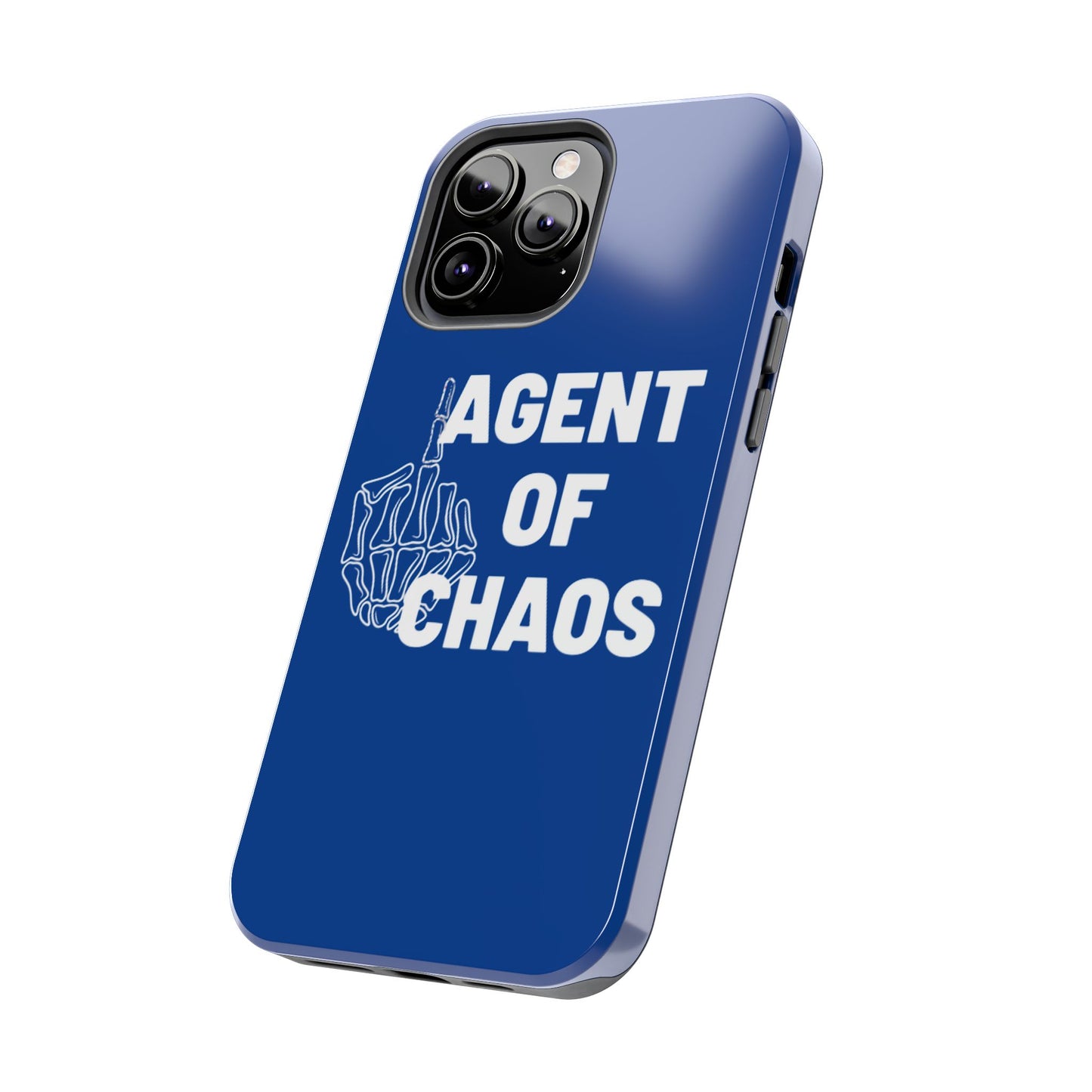Phone Case — "Agent of Chaos" Bold Skeleton Graphic Rugged Protection