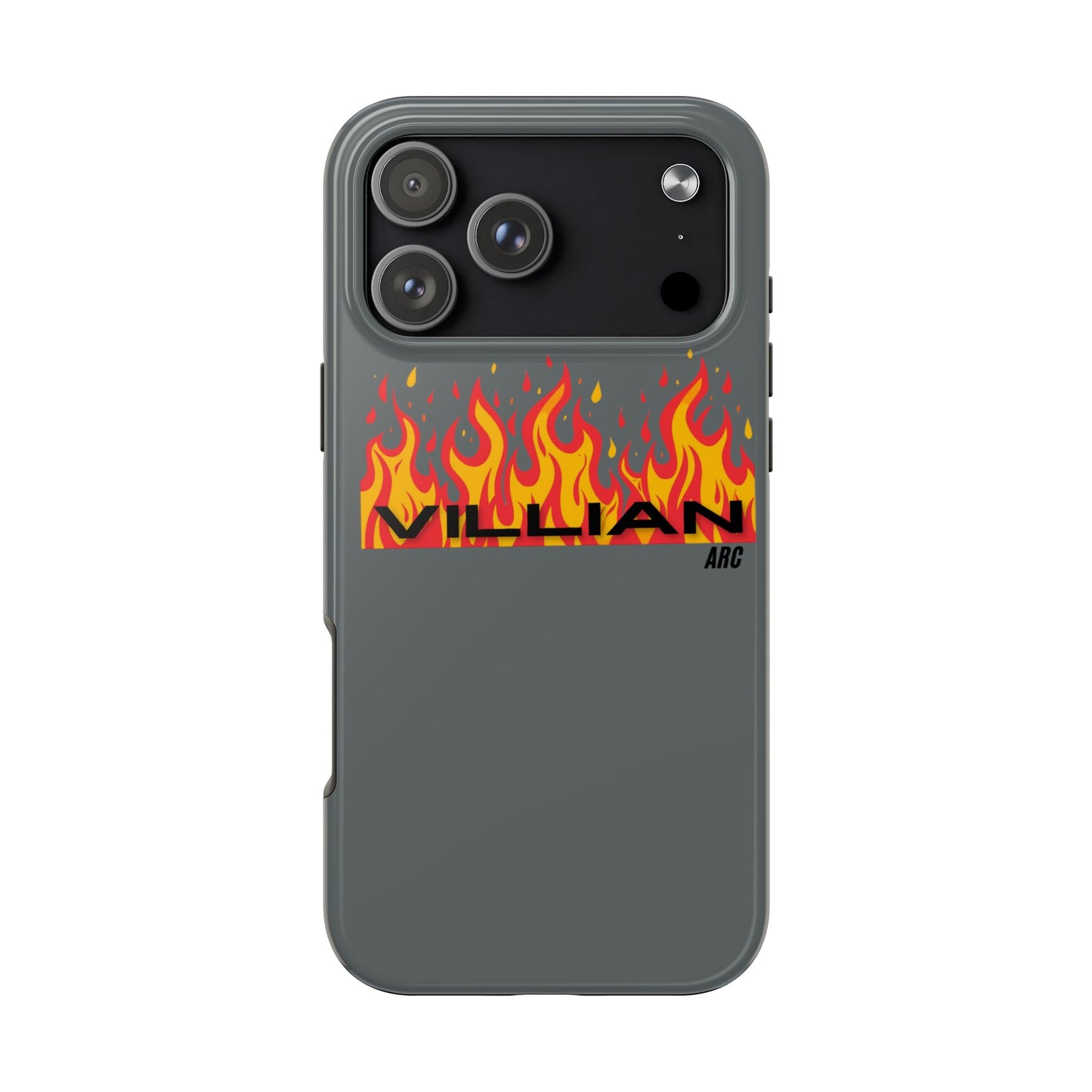 Flame 'Villian' Tough Phone Case – Protective Fire Graphic iPhone Case