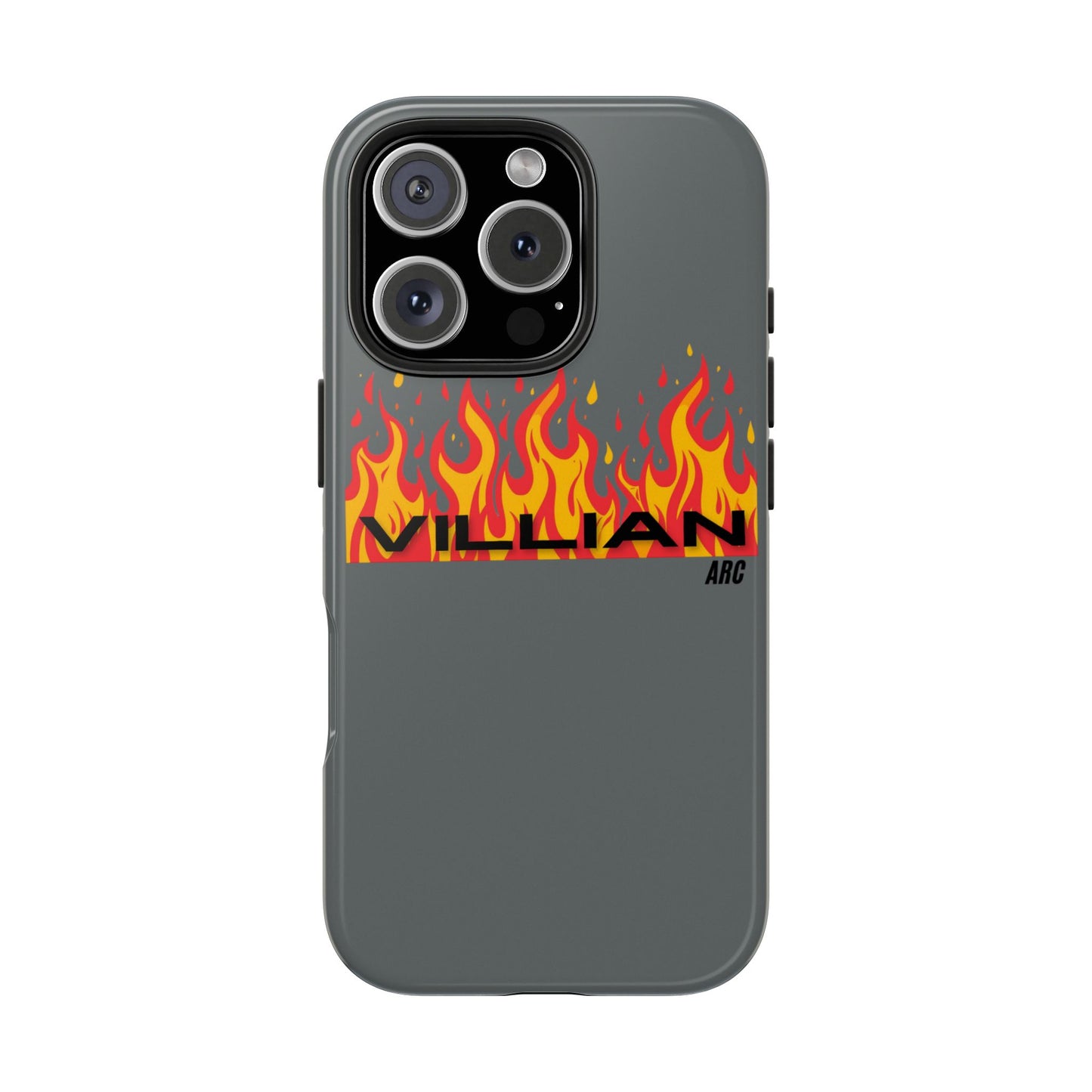 Flame 'Villian' Tough Phone Case – Protective Fire Graphic iPhone Case