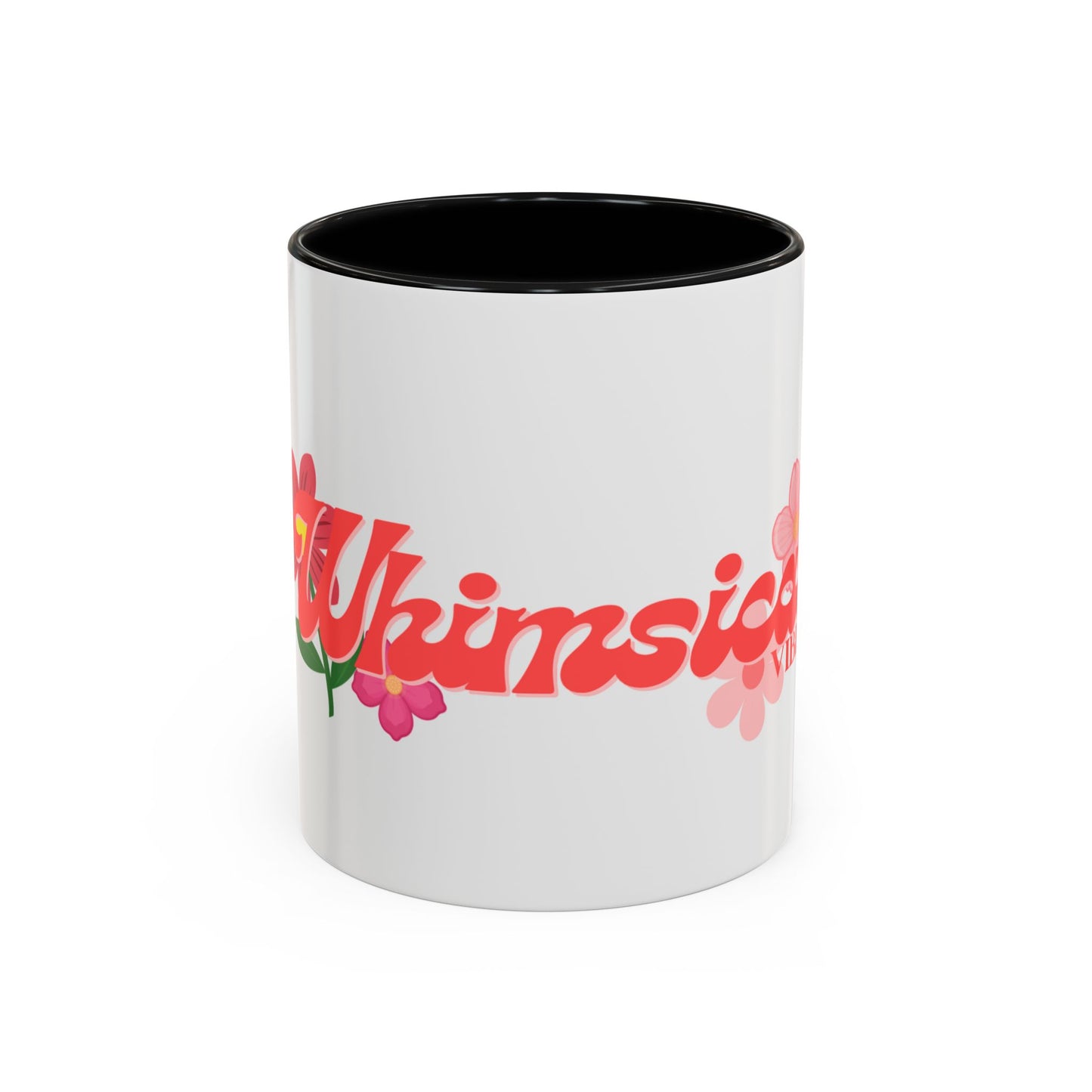 Whimsical Vibes Floral Accent Coffee Mug – 11/15oz