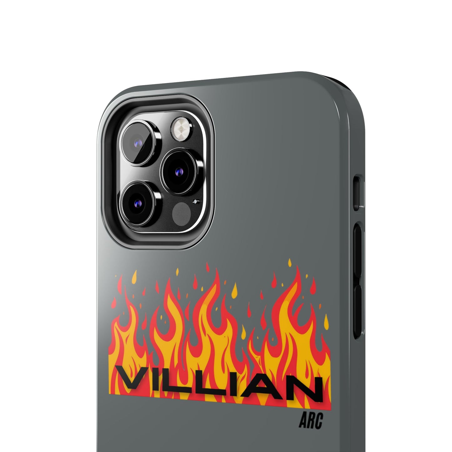 Flame 'Villian' Tough Phone Case – Protective Fire Graphic iPhone Case