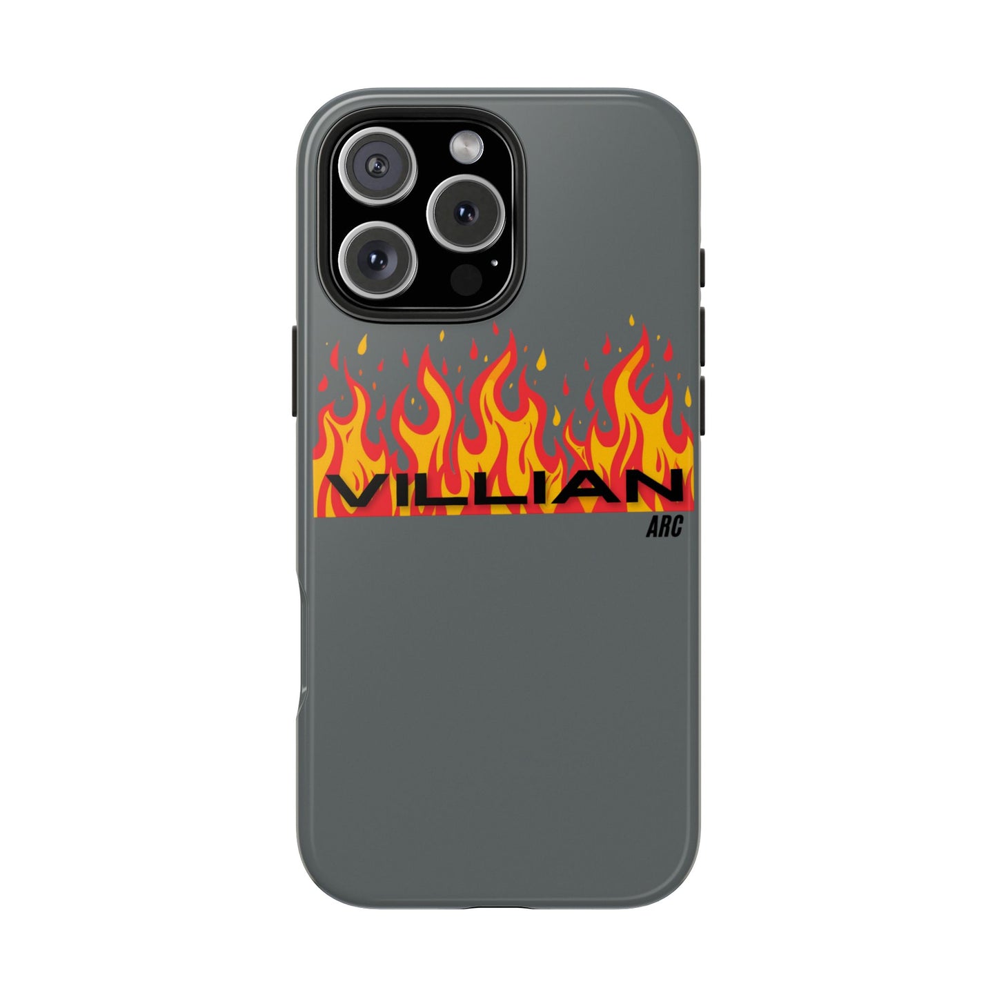 Flame 'Villian' Tough Phone Case – Protective Fire Graphic iPhone Case