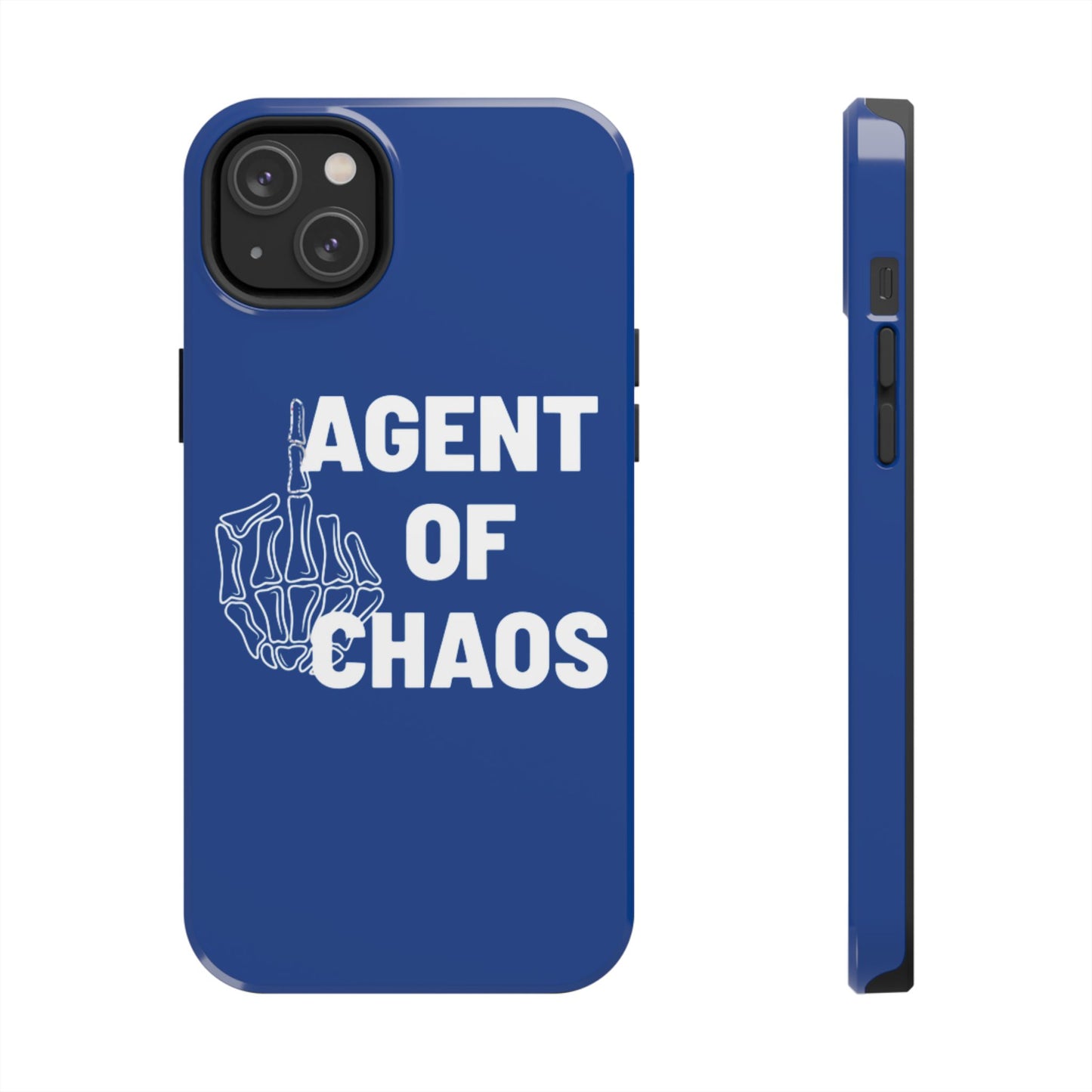 Phone Case — "Agent of Chaos" Bold Skeleton Graphic Rugged Protection