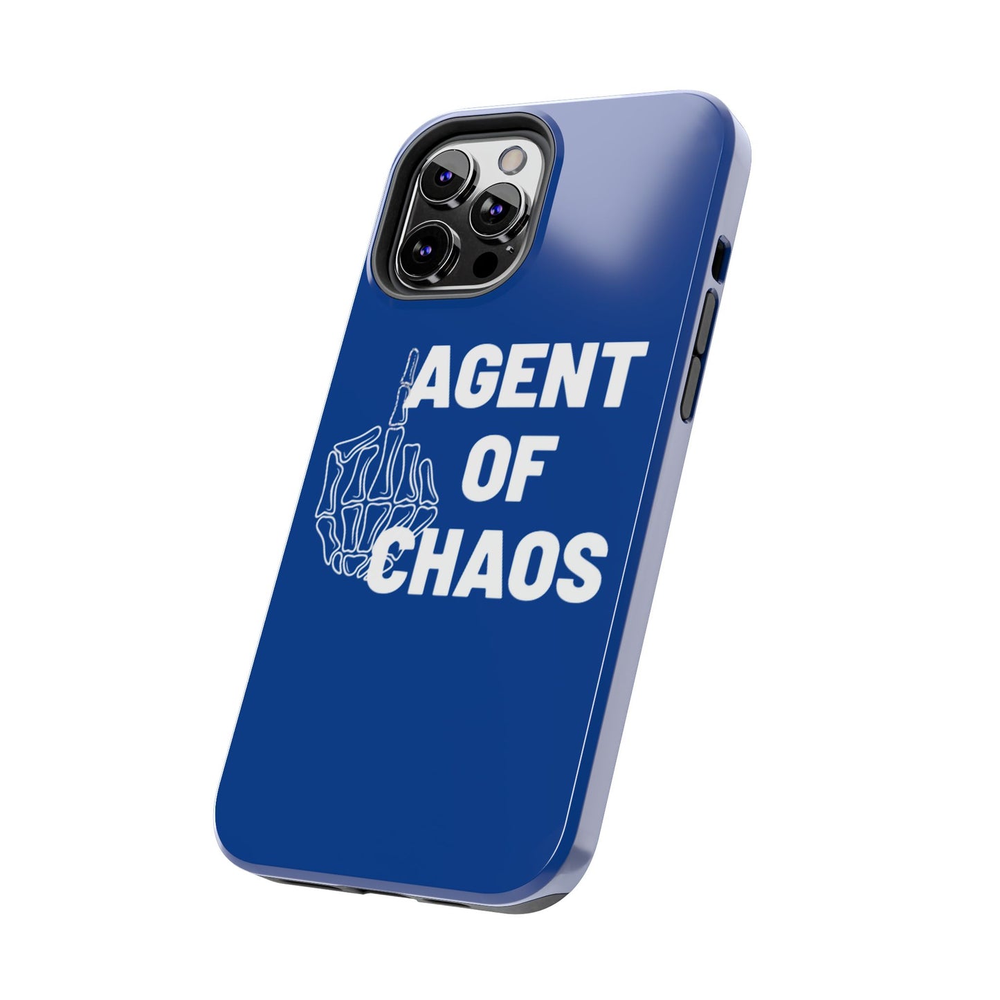 Phone Case — "Agent of Chaos" Bold Skeleton Graphic Rugged Protection
