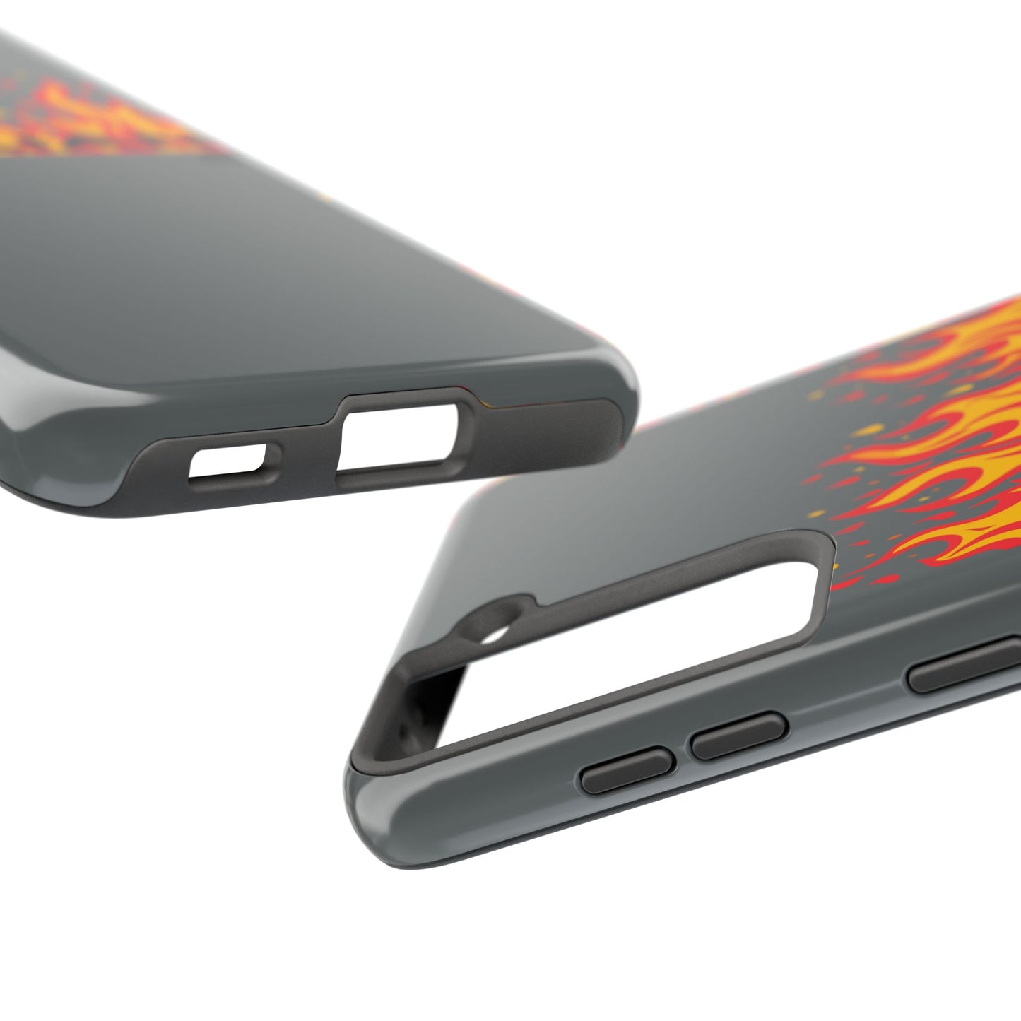 Flame 'Villian' Tough Phone Case – Protective Fire Graphic iPhone Case