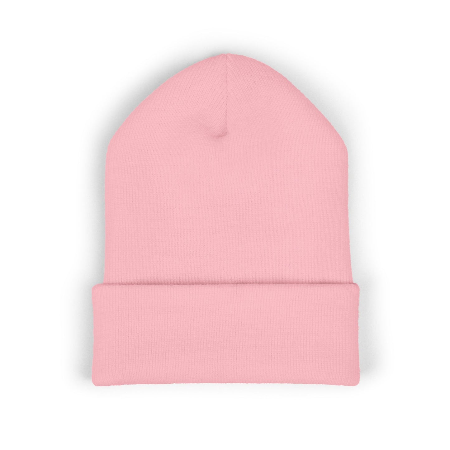 Embroidered 'FU* YOU' Cuffed Beanie — Classic Knit Winter Hat