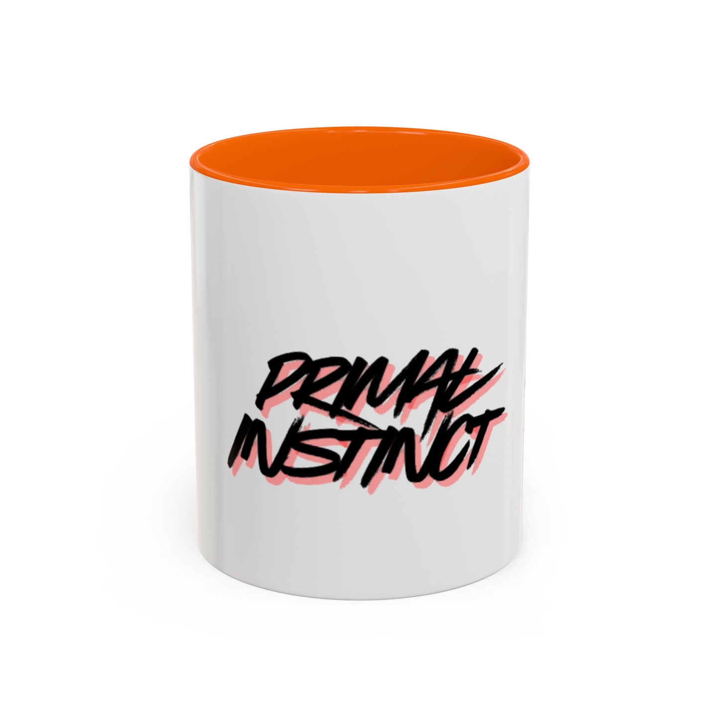 Accent Coffee Mug — "Primal Instinct" Graphic Mug with Red Claw Marks