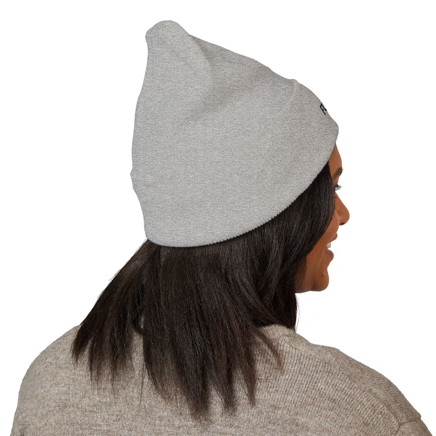 Embroidered 'FU* YOU' Cuffed Beanie — Classic Knit Winter Hat