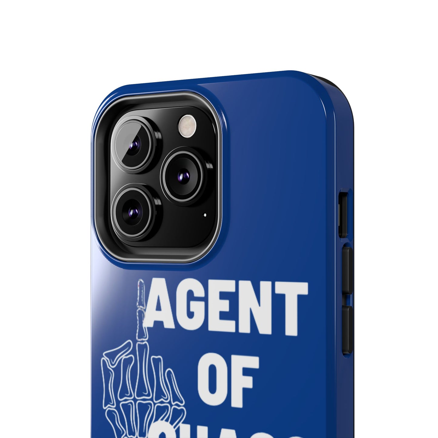 Phone Case — "Agent of Chaos" Bold Skeleton Graphic Rugged Protection