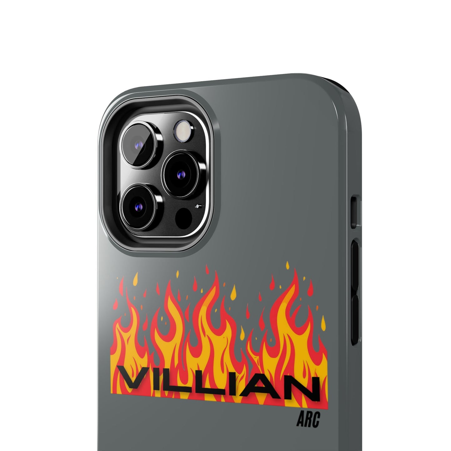 Flame 'Villian' Tough Phone Case – Protective Fire Graphic iPhone Case