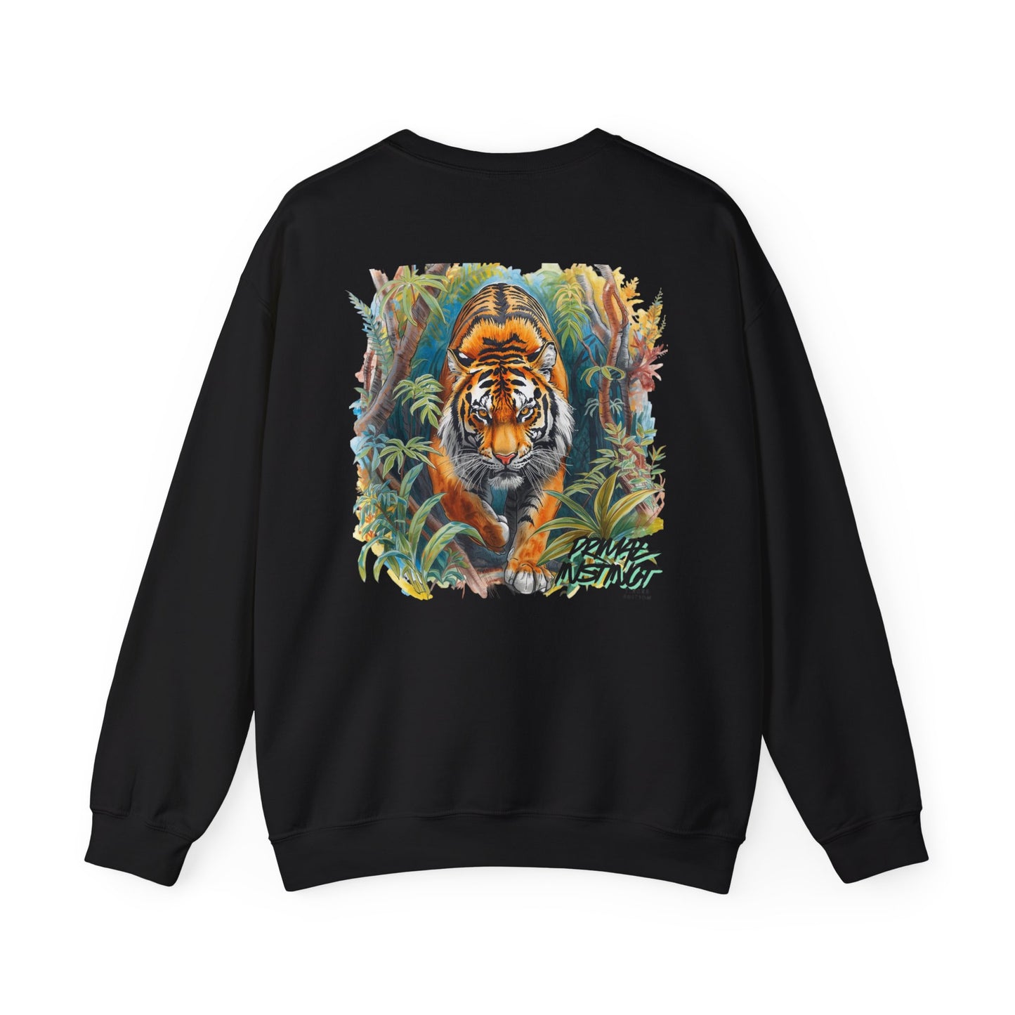 Tiger Jungle Sweatshirt – "Leave No Trace" Graphic Crewneck