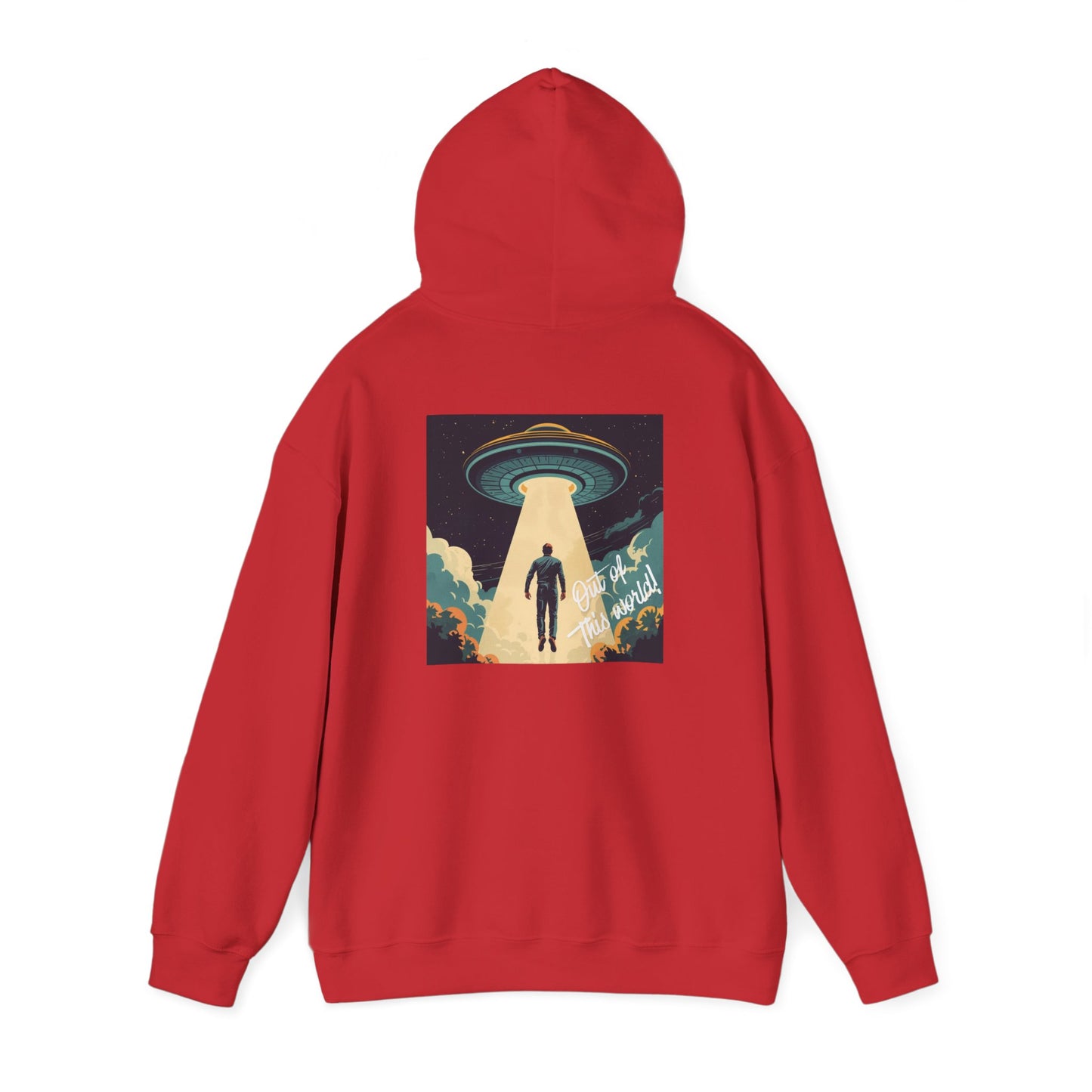 UFO Abduction Hoodie – Vintage Alien Sci‑Fi Graphic Pullover