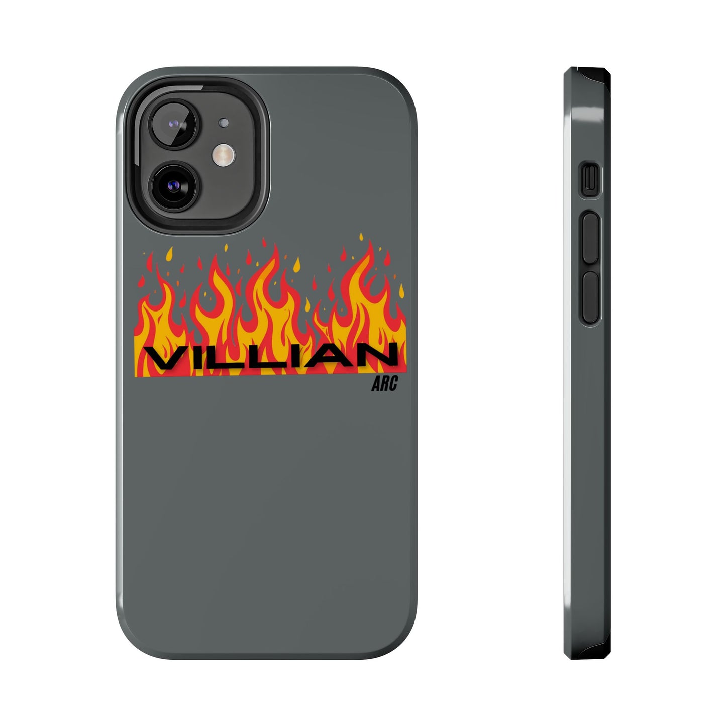 Flame 'Villian' Tough Phone Case – Protective Fire Graphic iPhone Case