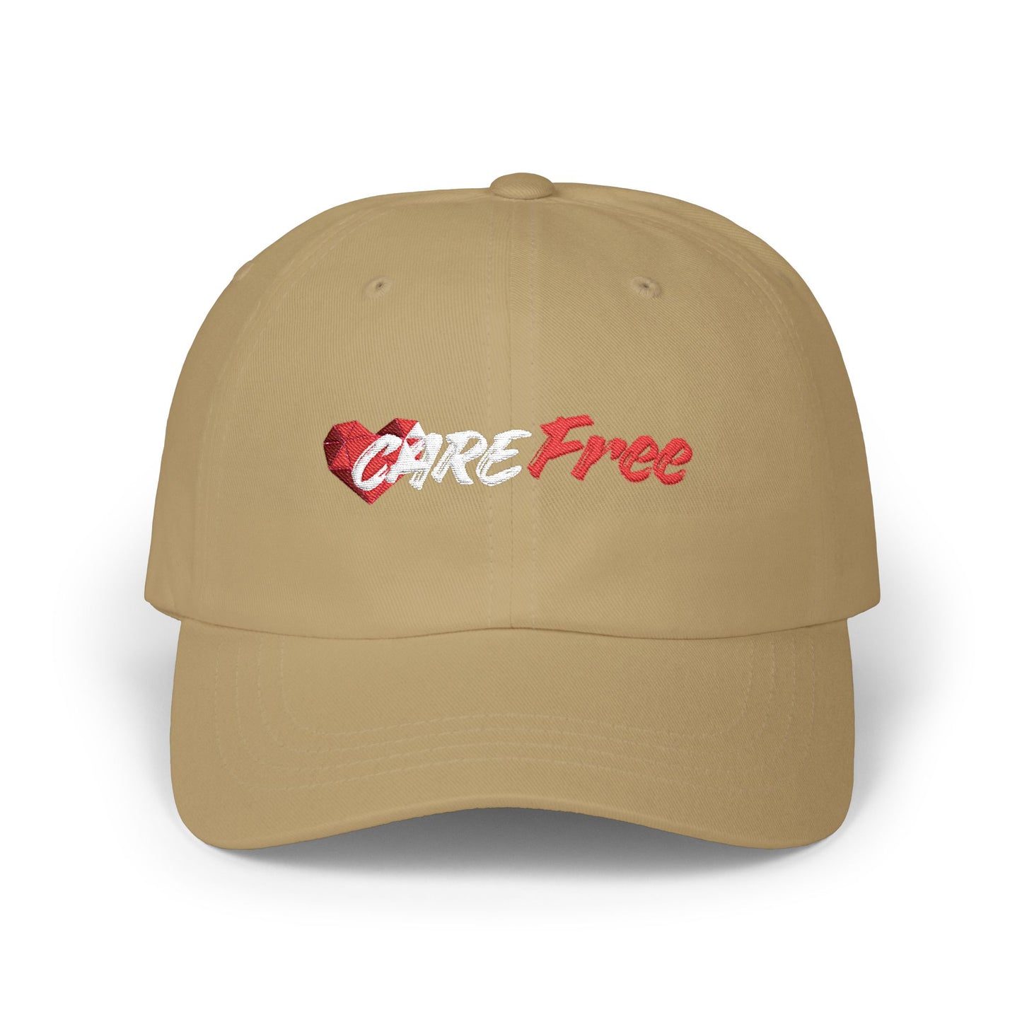 Dad Cap "Love Free" Embroidered Heart Dad Hat
