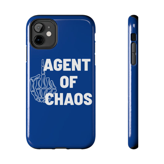 Phone Case — "Agent of Chaos" Bold Skeleton Graphic Rugged Protection