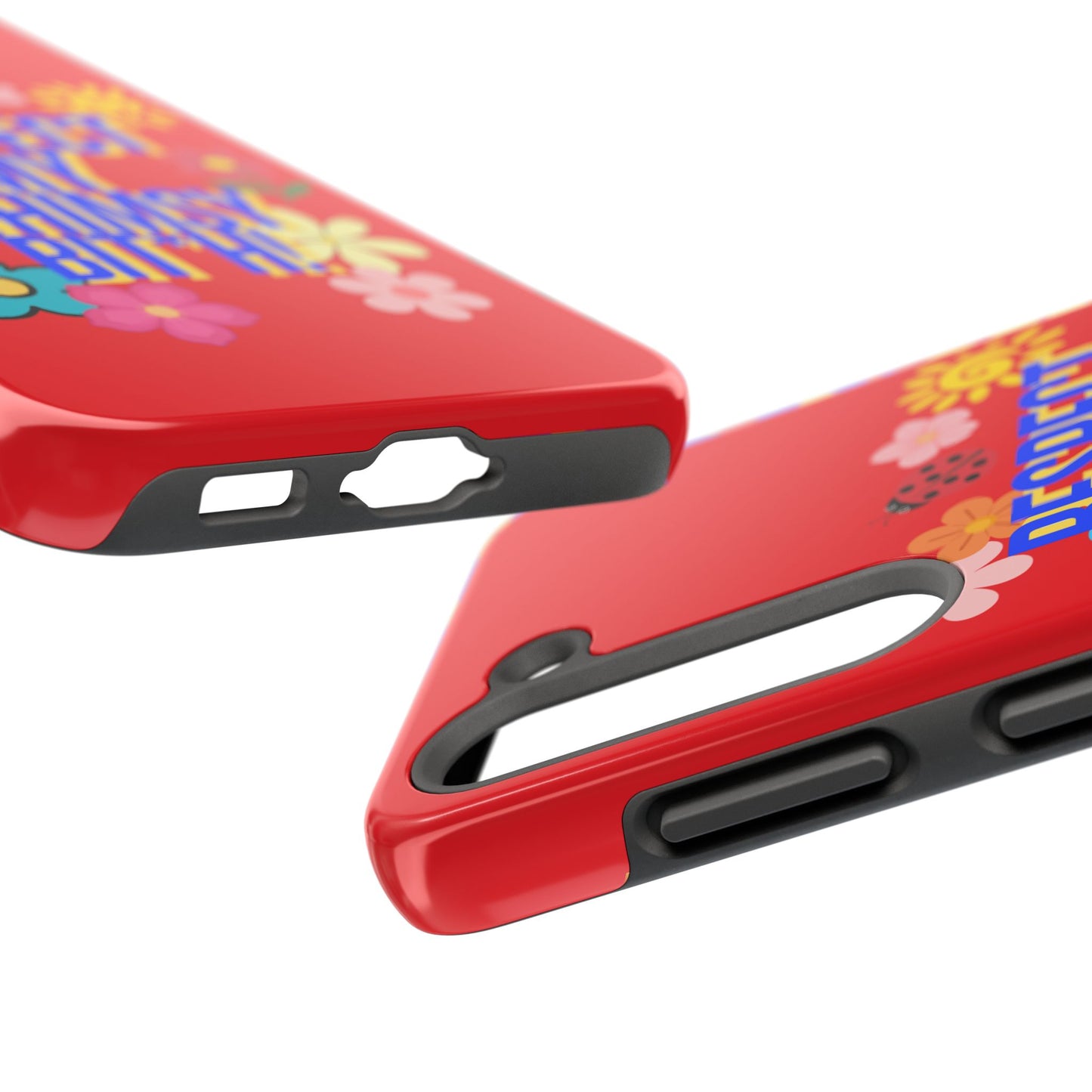 Respect My Whimsy Bitch! Tough Phone Case — Floral Retro Protective Cover