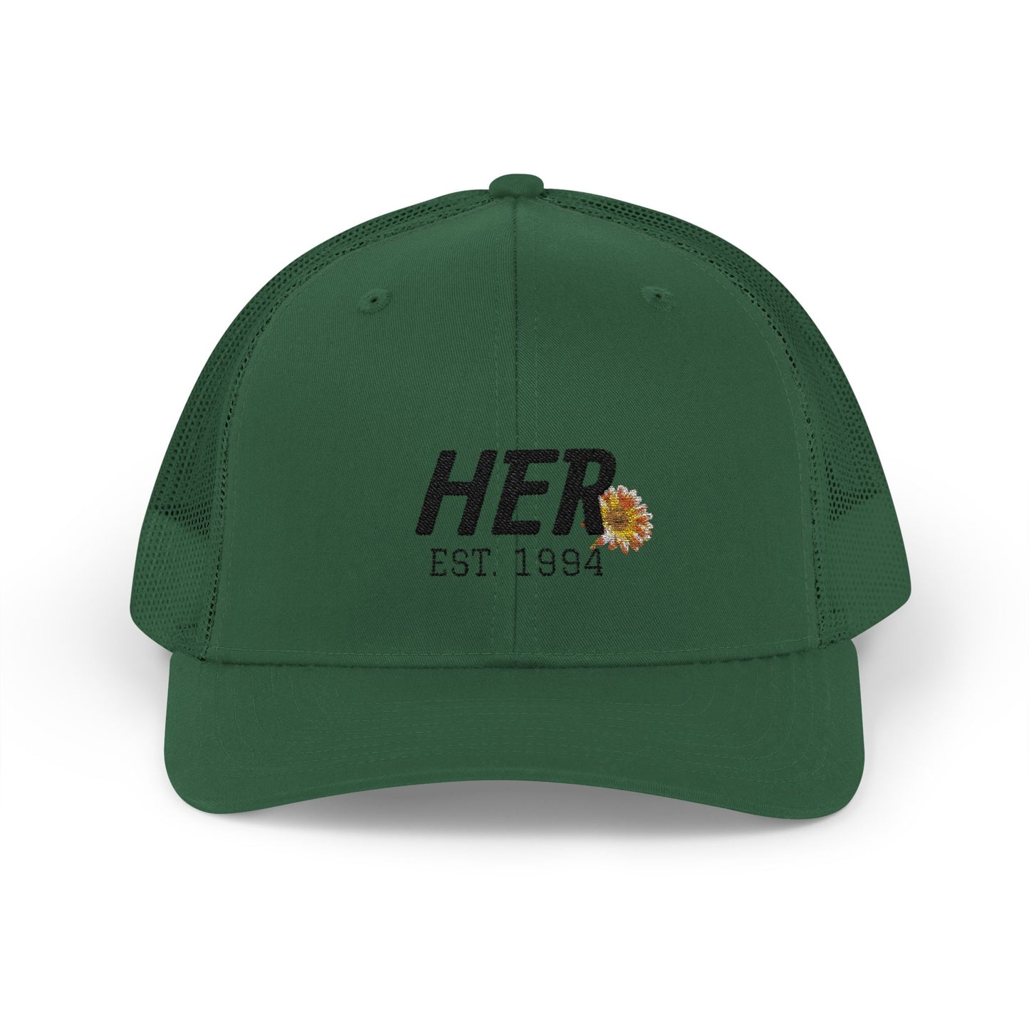 Trucker Cap — "I'M HER" Est. 1994 Floral Patch Hat