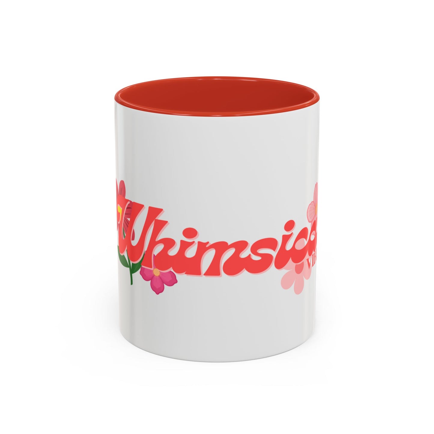 Whimsical Vibes Floral Accent Coffee Mug – 11/15oz