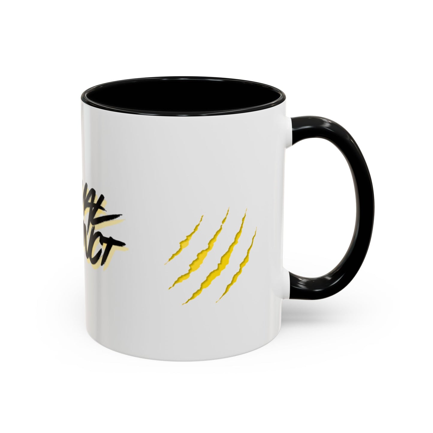 Primal Instinct Coffee Mug — Accent 11/15oz with Claw Mark Design