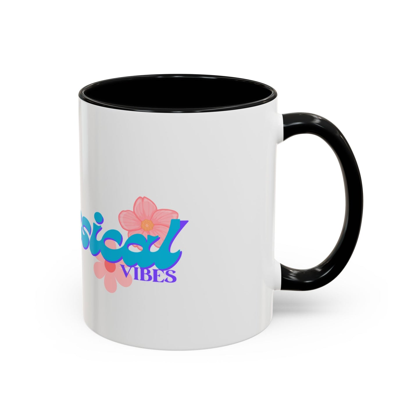 Tropical Vibes Coffee Mug — Floral Accent 11/15oz
