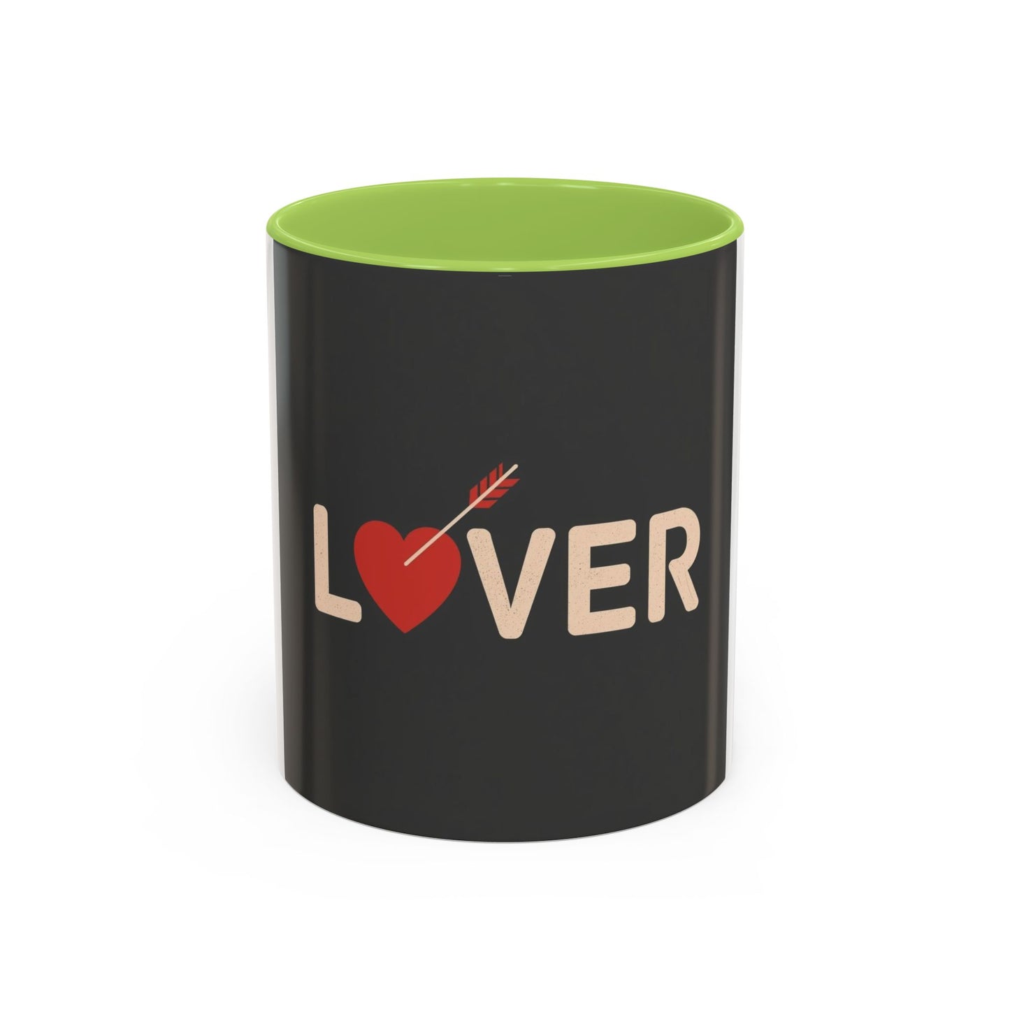 Lover Heart Arrow Accent Coffee Mug – Romantic Valentine’s Day Gift (11/15oz)