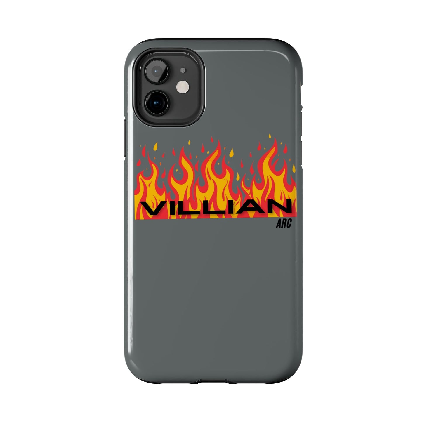 Flame 'Villian' Tough Phone Case – Protective Fire Graphic iPhone Case
