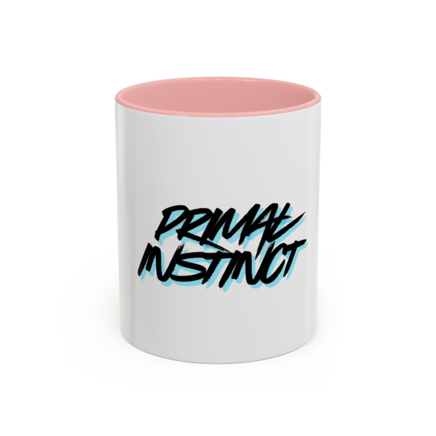Primal Instinct Accent Coffee Mug – Bold Script & Claw Mark 11/15oz