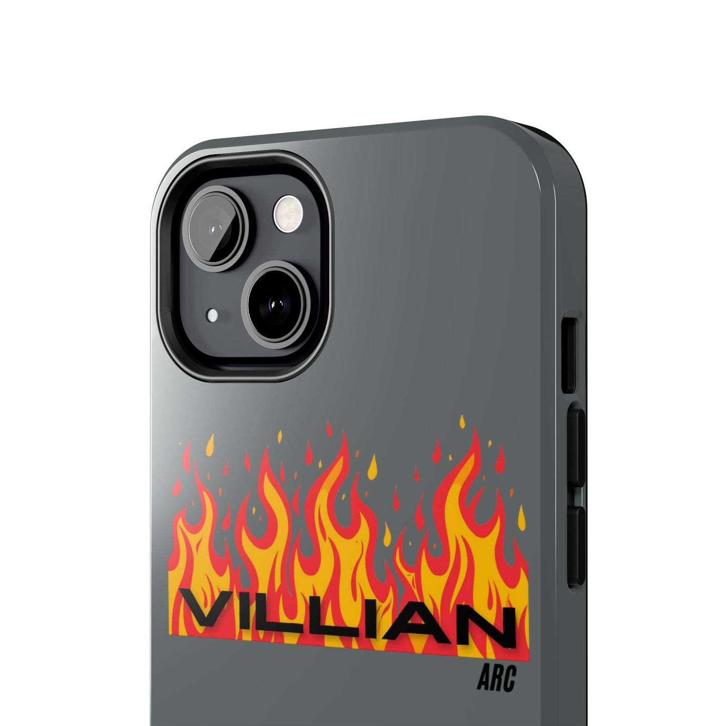 Flame 'Villian' Tough Phone Case – Protective Fire Graphic iPhone Case