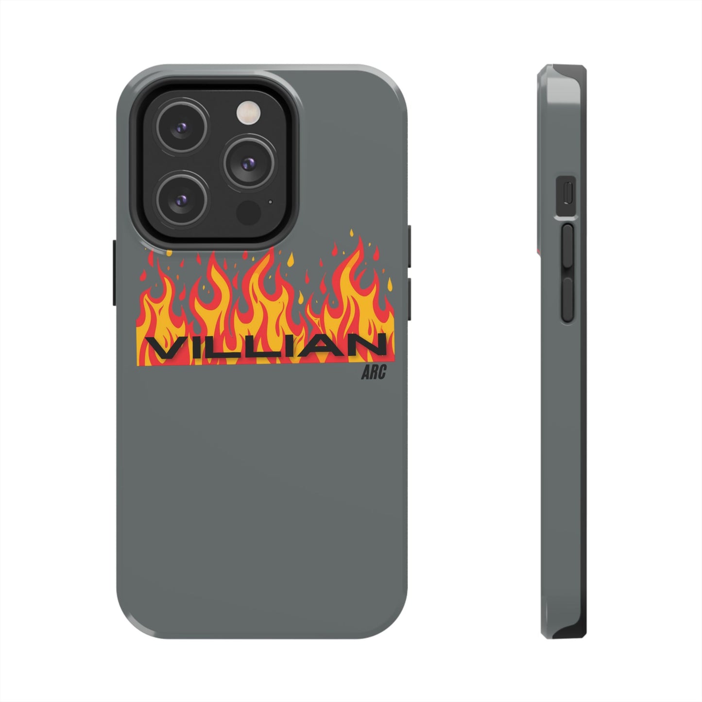 Flame 'Villian' Tough Phone Case – Protective Fire Graphic iPhone Case