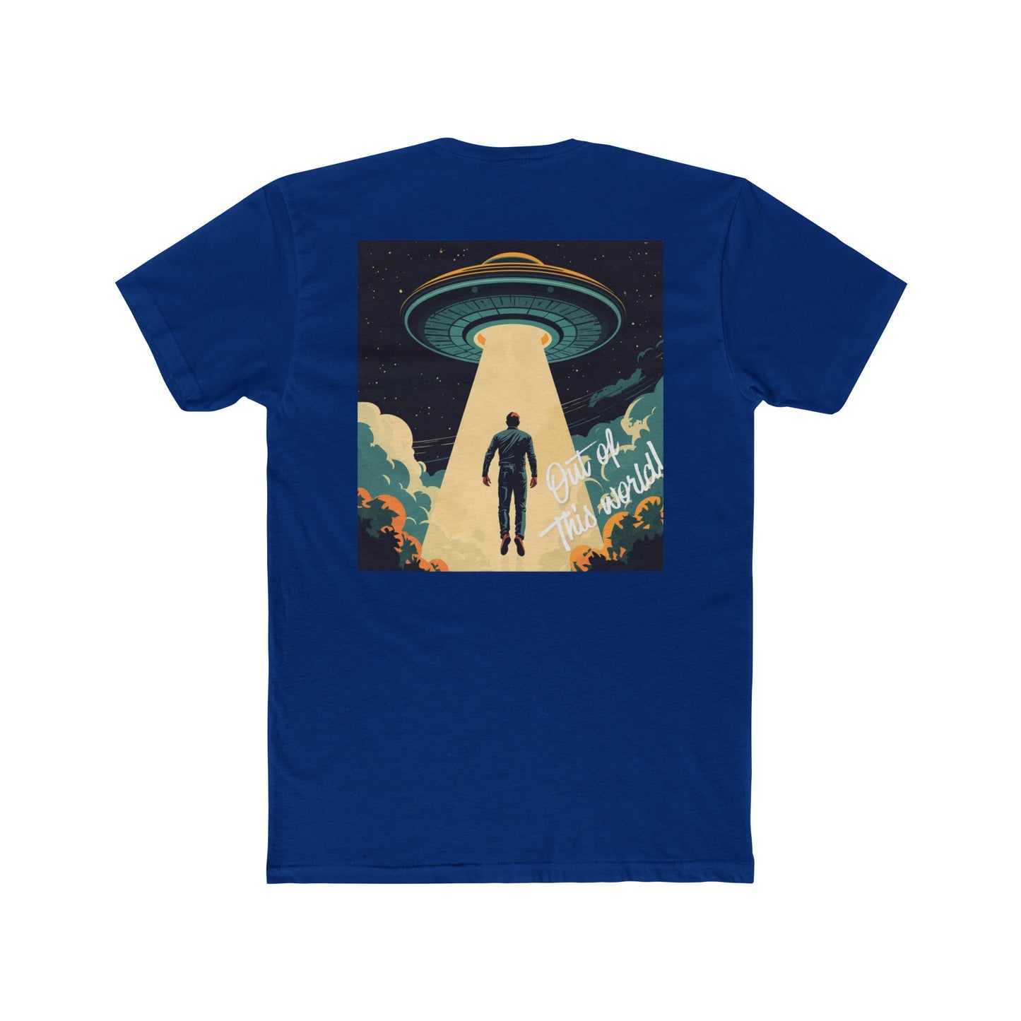 Alien Abduction T‑Shirt — Retro UFO Beam Design
