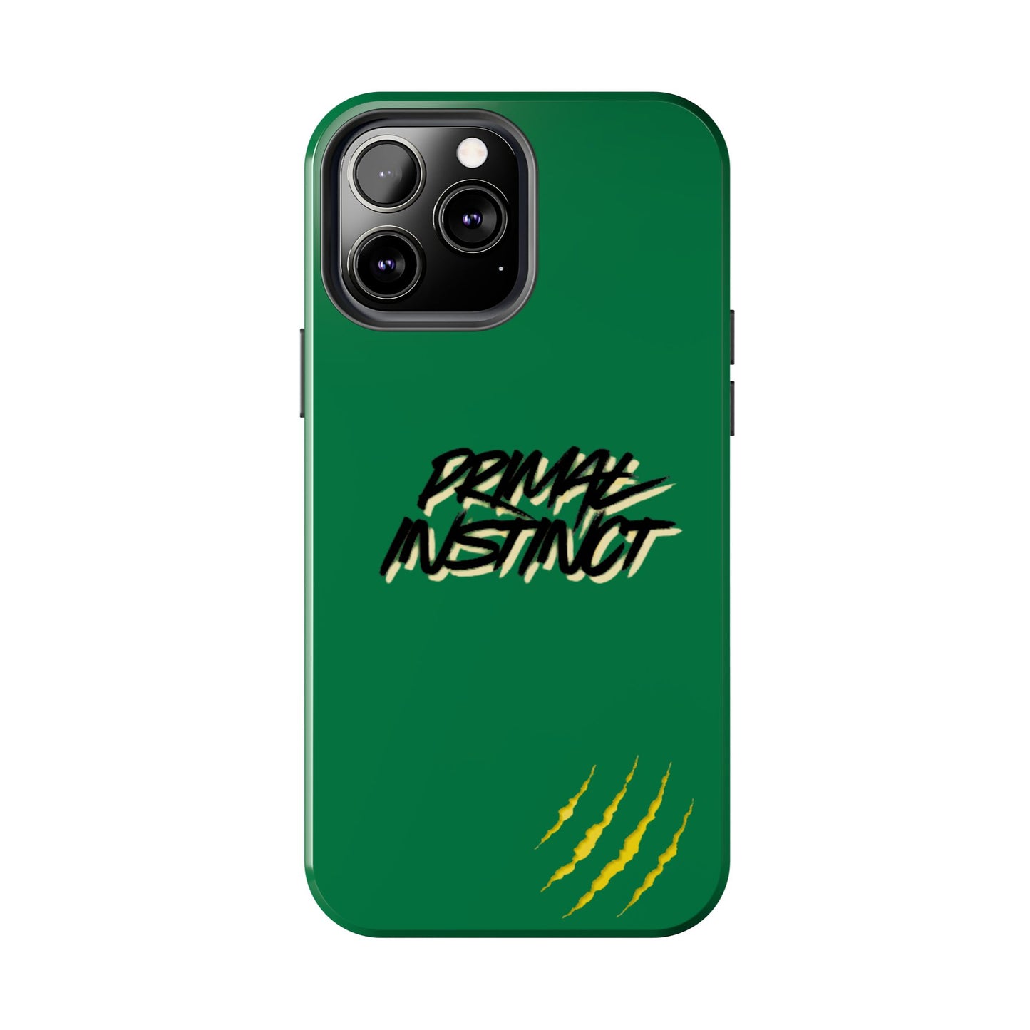 Primal Instinct Tough Phone Case — Green Claw-Mark Protective Cover