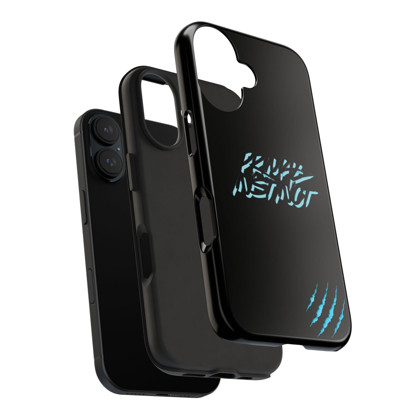 Tough Phone Case — Blue Claw 'Instinct' Scratch Design