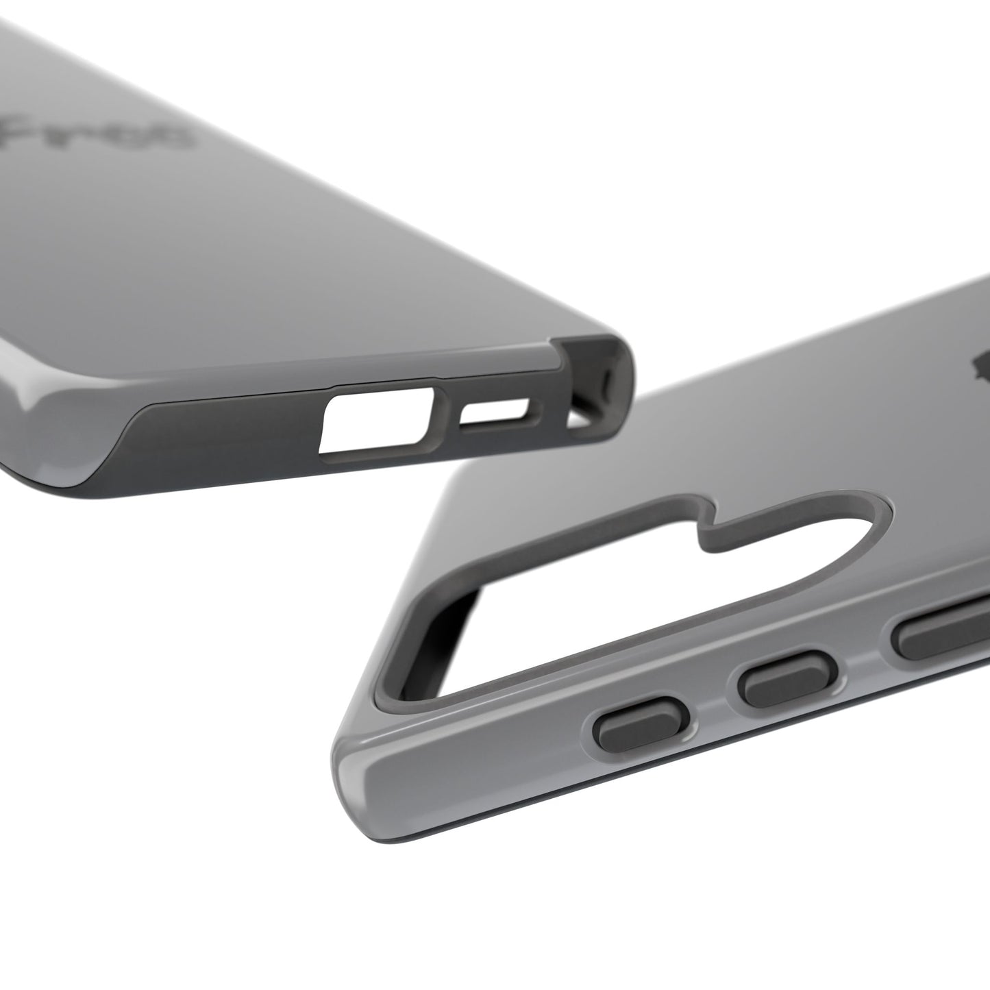 CareFree Tough Phone Case — Slim Protective iPhone Cover with Bold Red & Black Script
