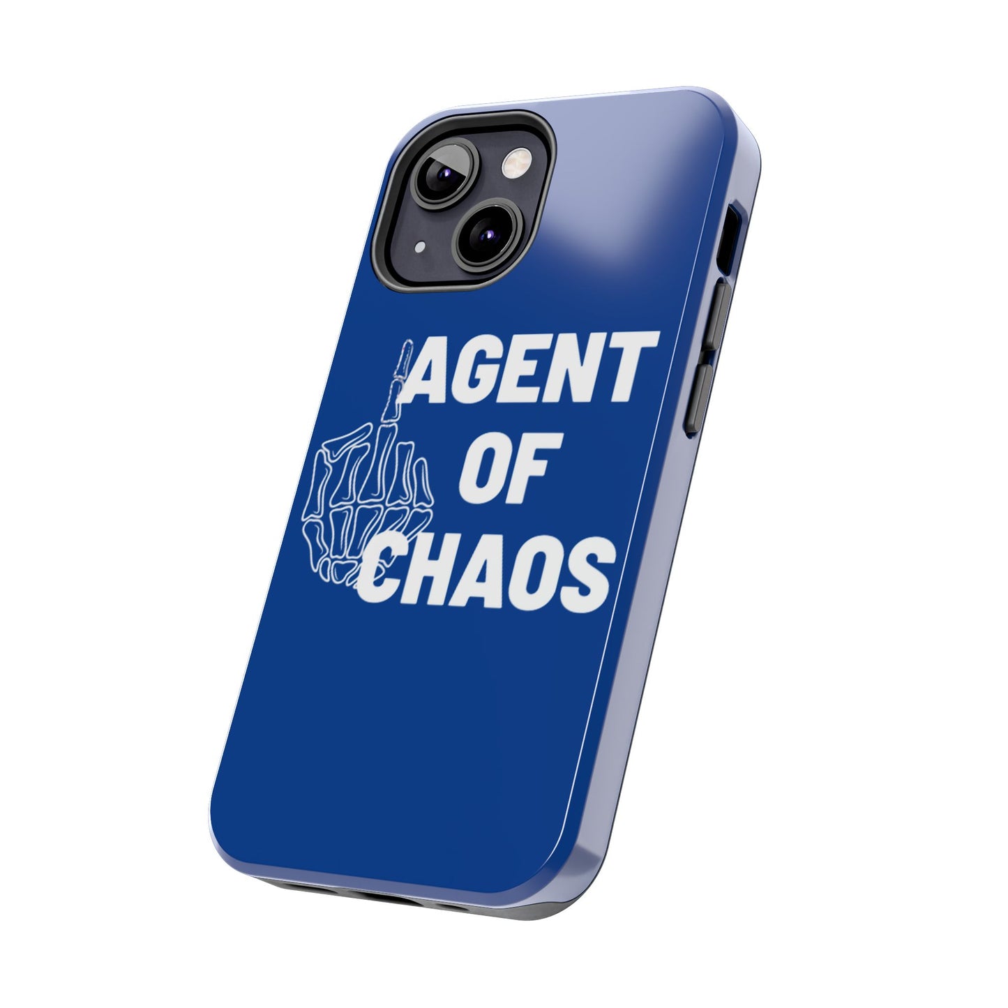 Phone Case — "Agent of Chaos" Bold Skeleton Graphic Rugged Protection