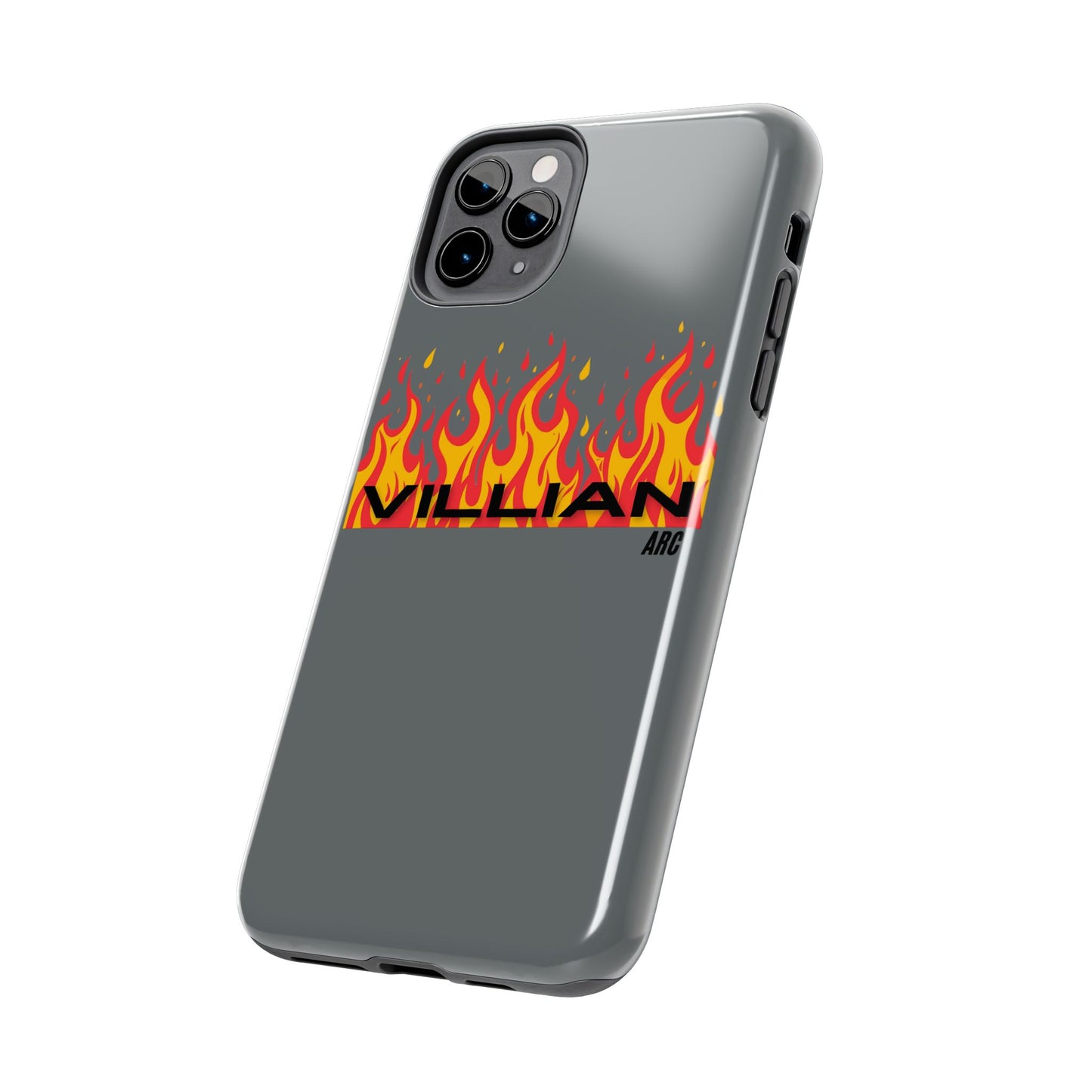 Flame 'Villian' Tough Phone Case – Protective Fire Graphic iPhone Case
