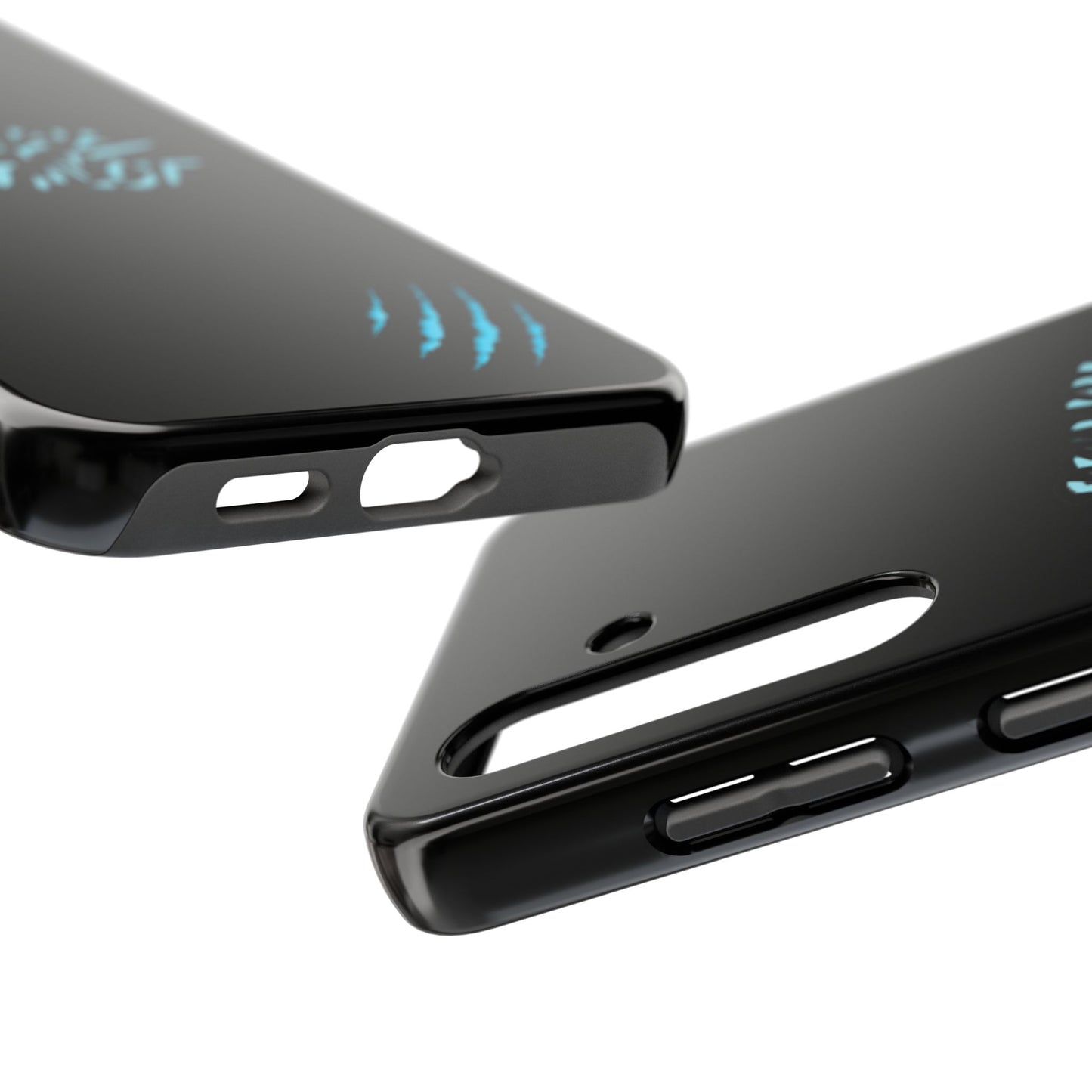 Tough Phone Case — Blue Claw 'Instinct' Scratch Design