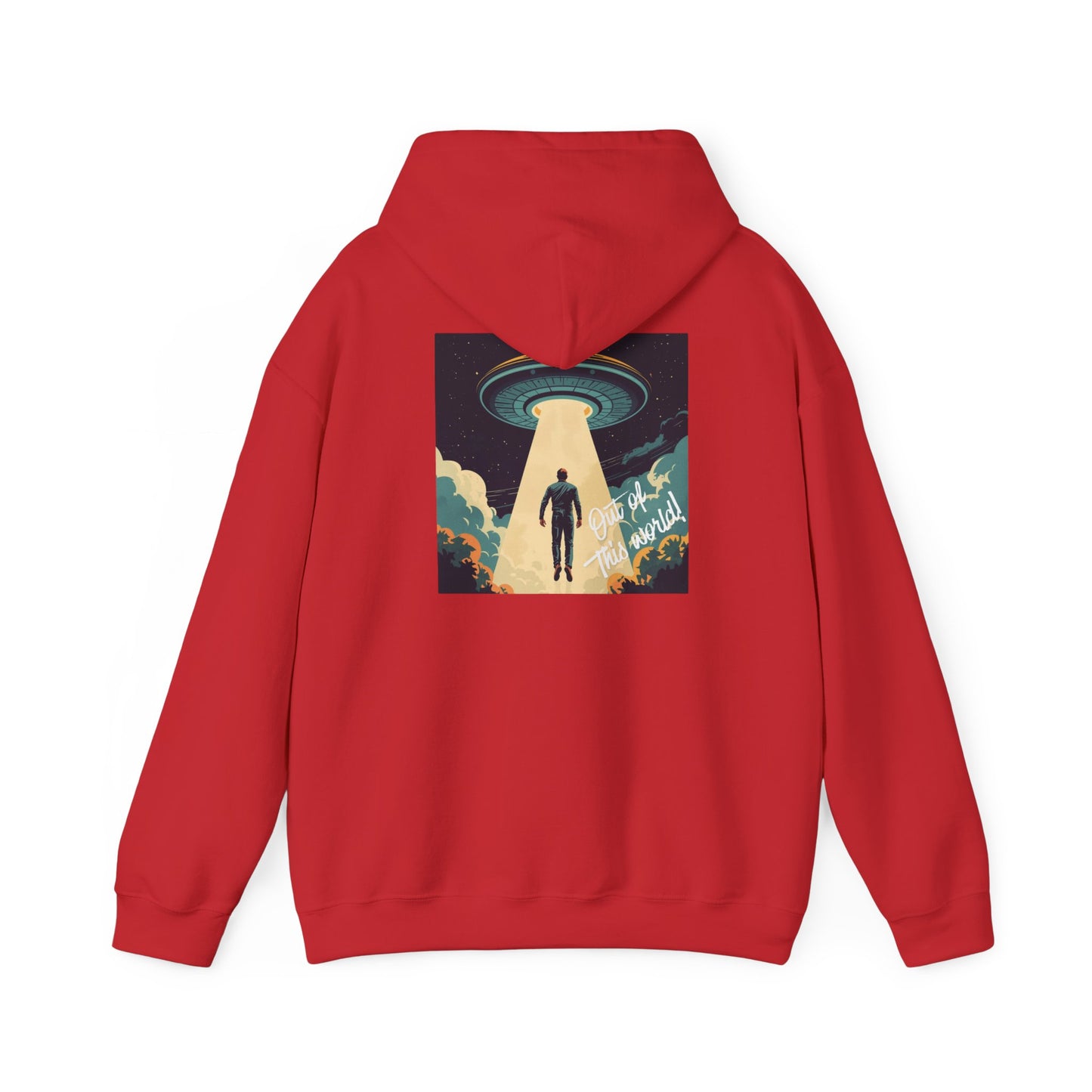 UFO Abduction Hoodie – Vintage Alien Sci‑Fi Graphic Pullover