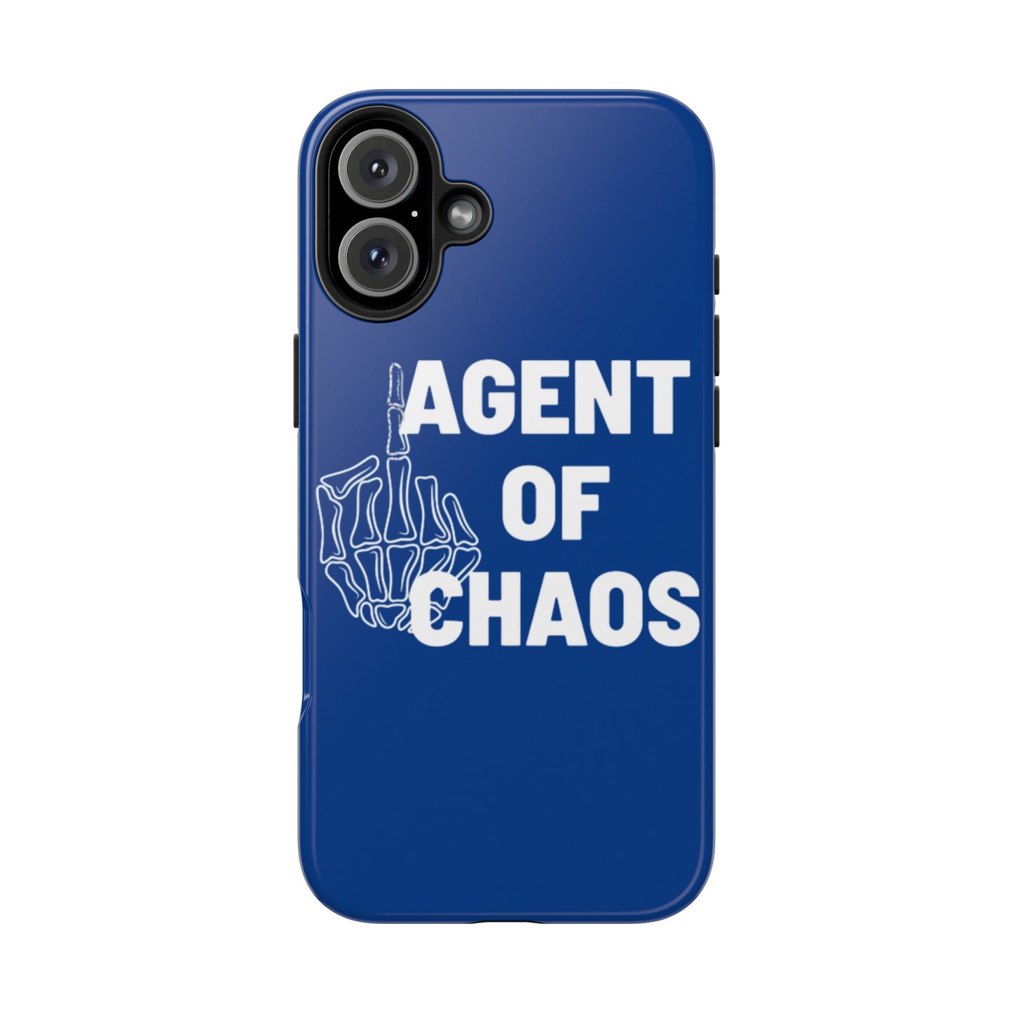 Phone Case — "Agent of Chaos" Bold Skeleton Graphic Rugged Protection