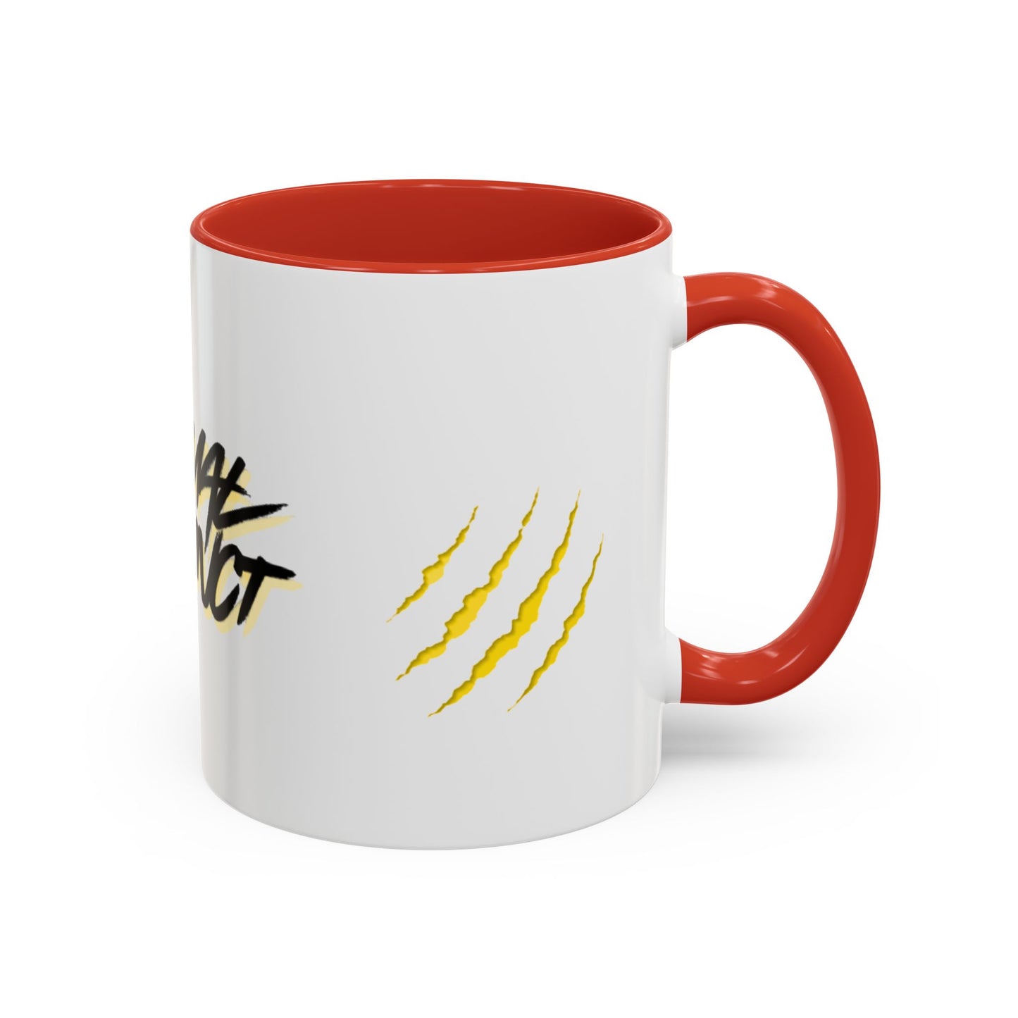 Primal Instinct Coffee Mug — Accent 11/15oz with Claw Mark Design