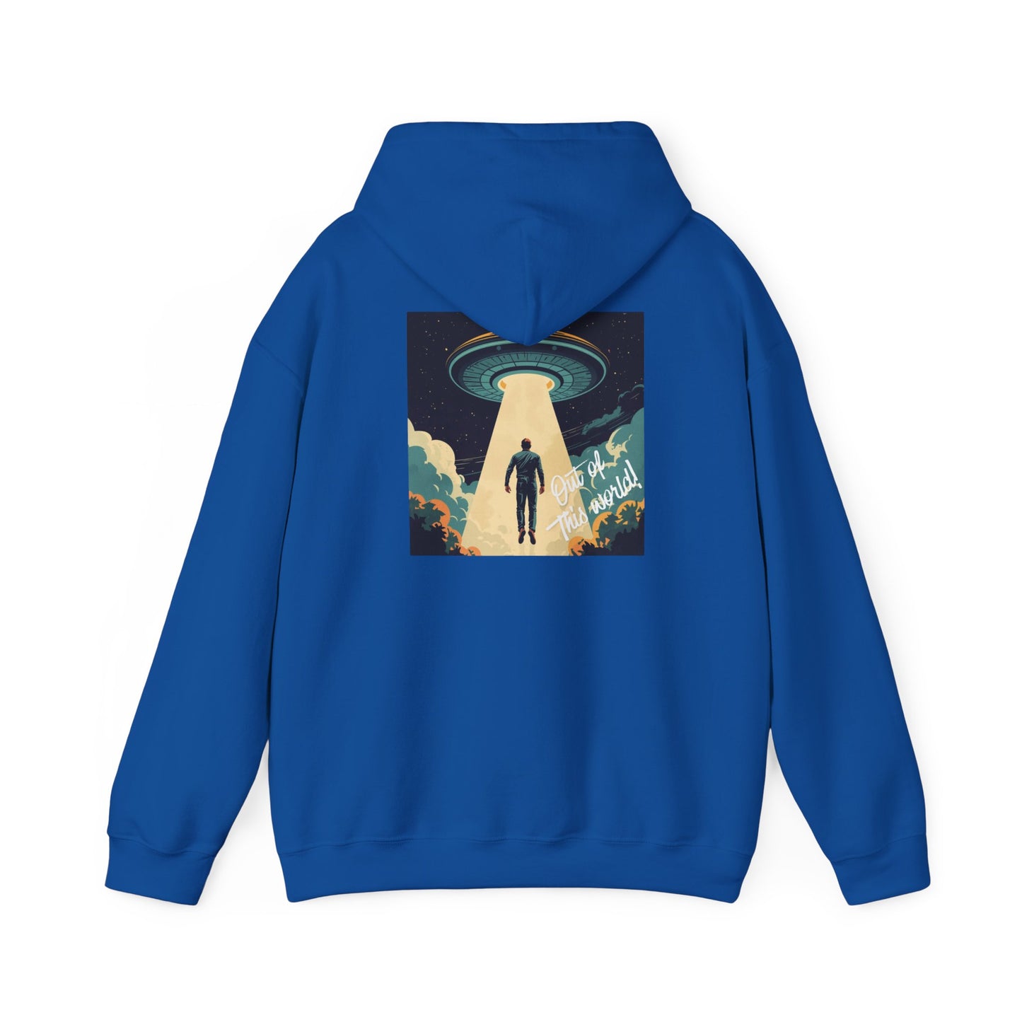 UFO Abduction Hoodie – Vintage Alien Sci‑Fi Graphic Pullover