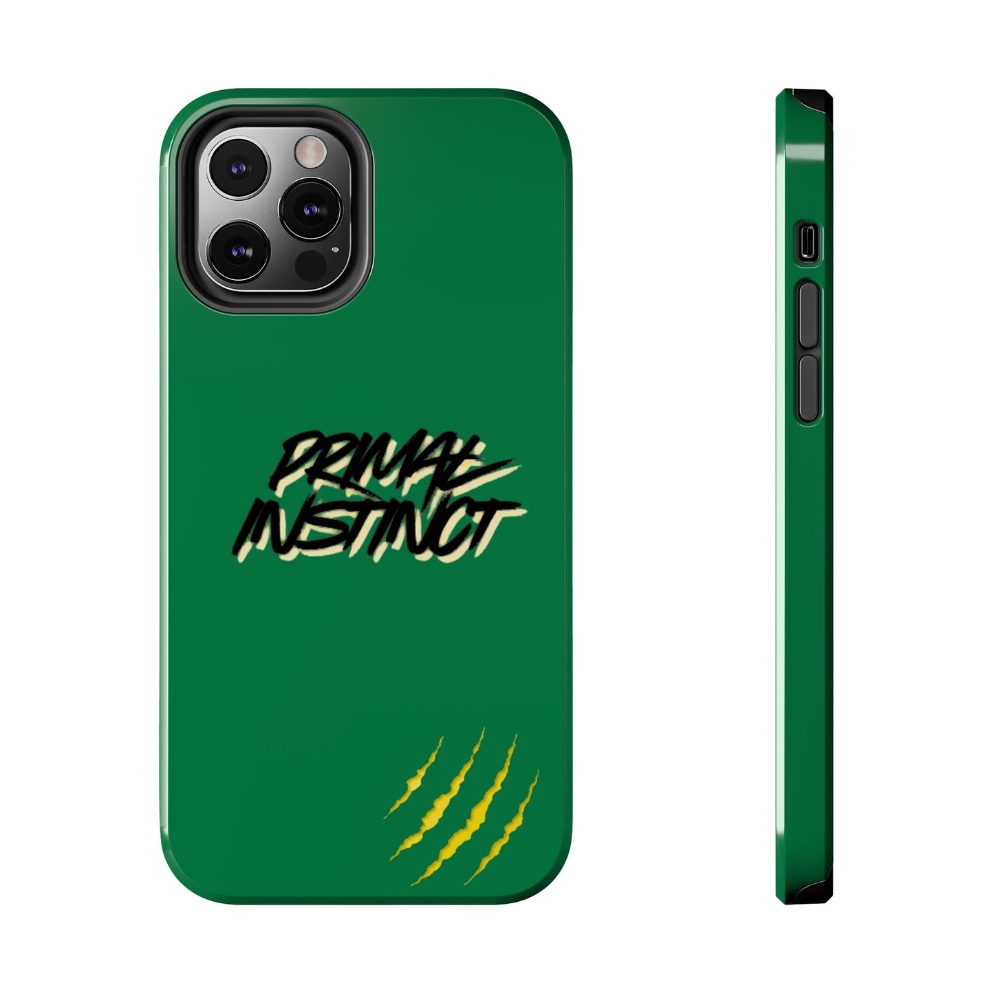 Primal Instinct Tough Phone Case — Green Claw-Mark Protective Cover