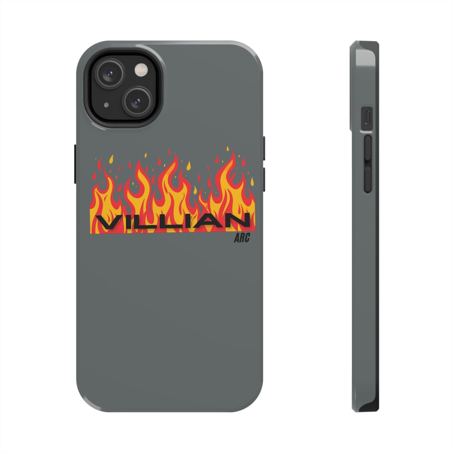 Flame 'Villian' Tough Phone Case – Protective Fire Graphic iPhone Case
