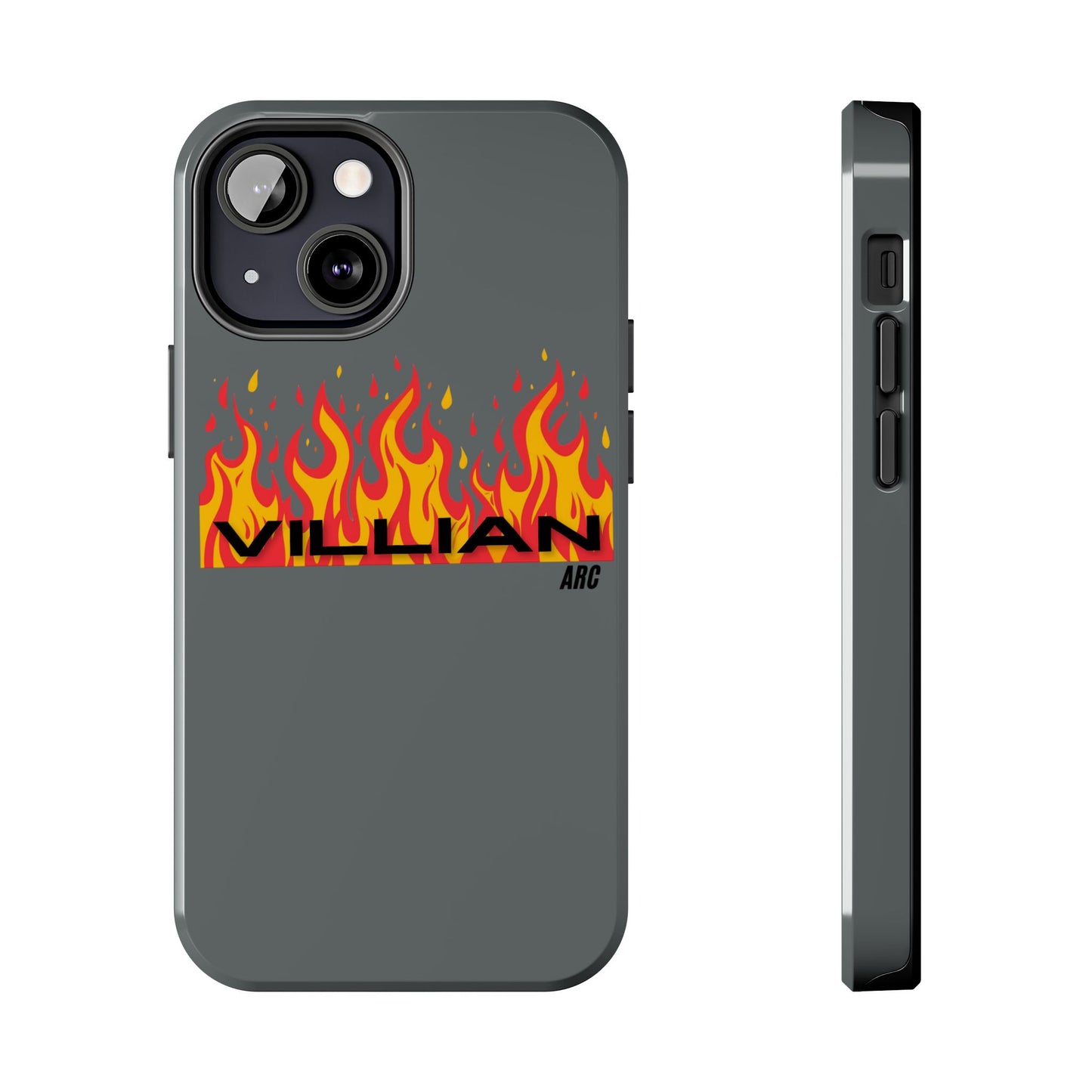 Flame 'Villian' Tough Phone Case – Protective Fire Graphic iPhone Case