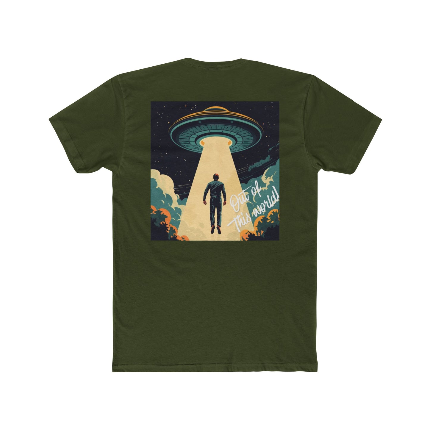 Alien Abduction T‑Shirt — Retro UFO Beam Design
