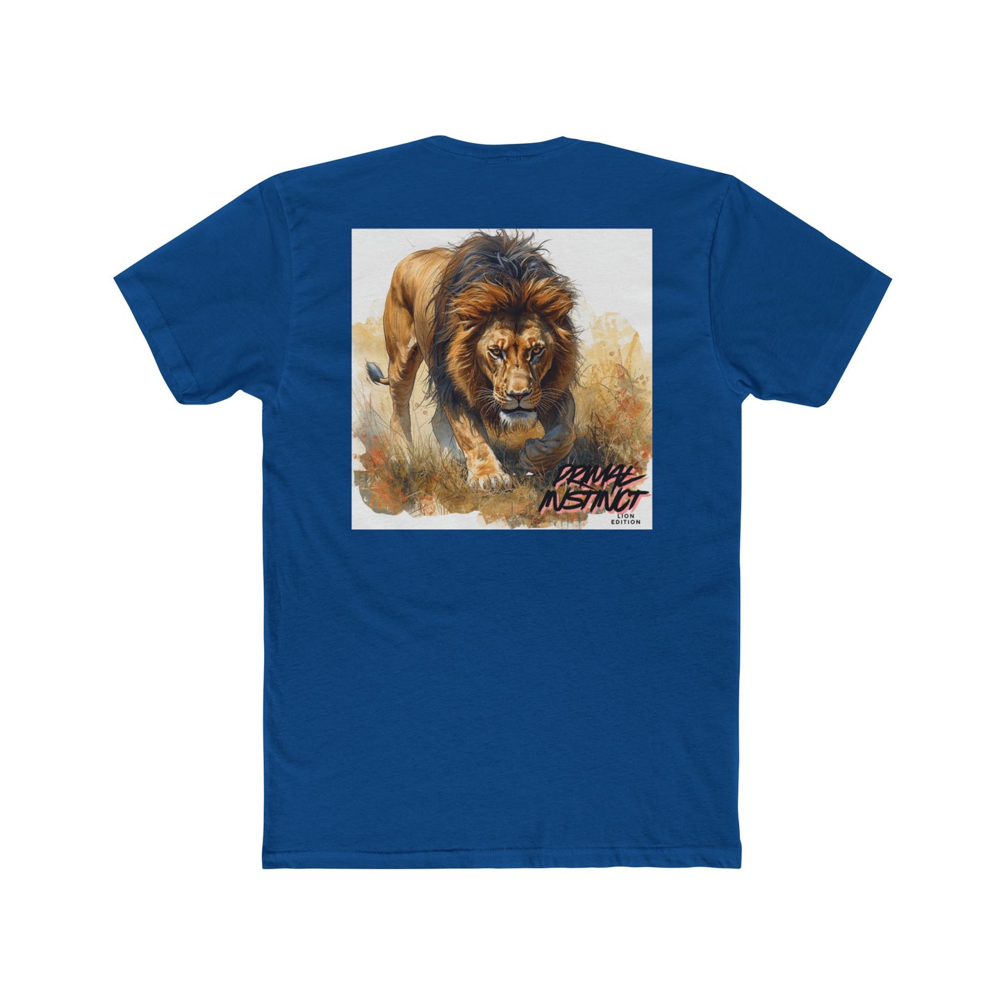 Lion Jungle Graphic Tee — "Primal Instinct” Lion Edition Cotton T-Shirt